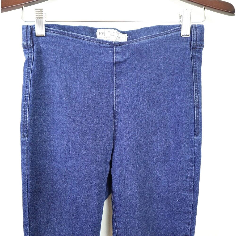 Free People Size 25 Easy Goes It Jeggings Denim Medium Blue Wash - Picture 3 of 10